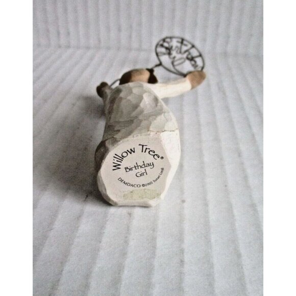 *Willow Tree 'Birthday Girl' Figurine Beige Tan Statue Sculpture - Picture 7 of 7